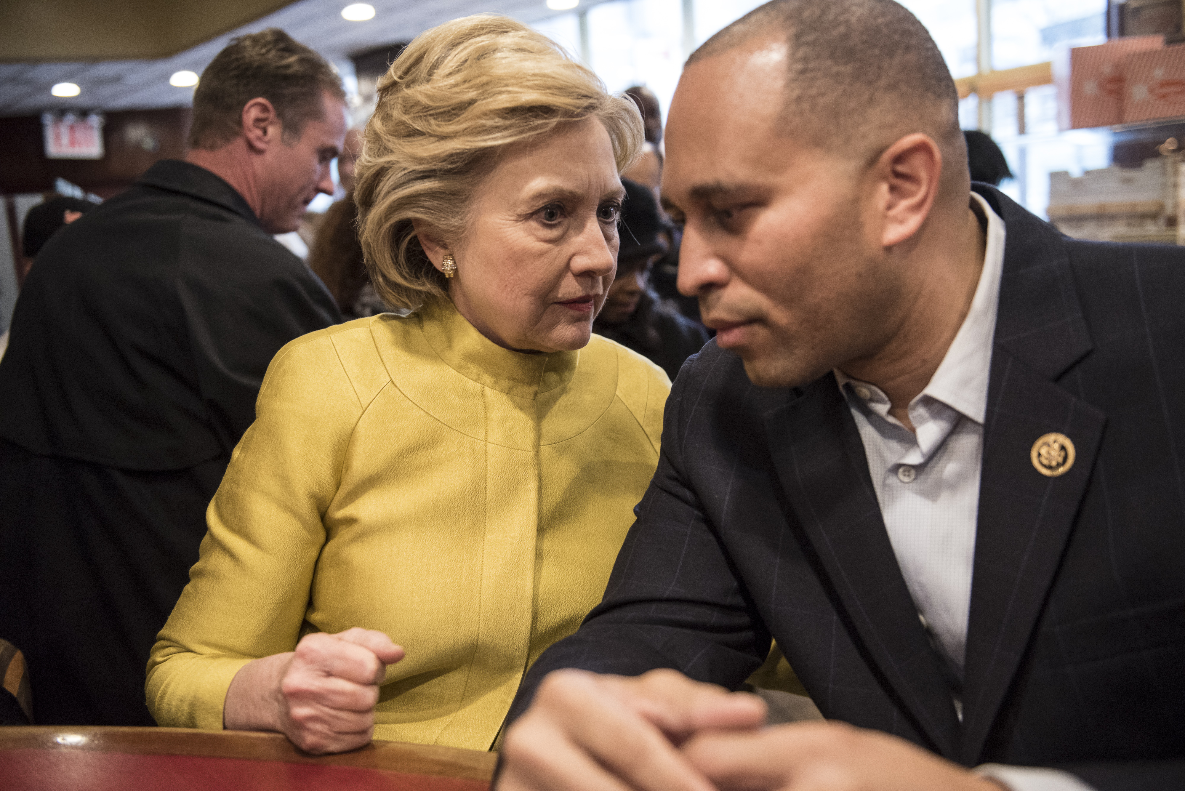 Hillary Clinton Visits Brooklyn Restaurant