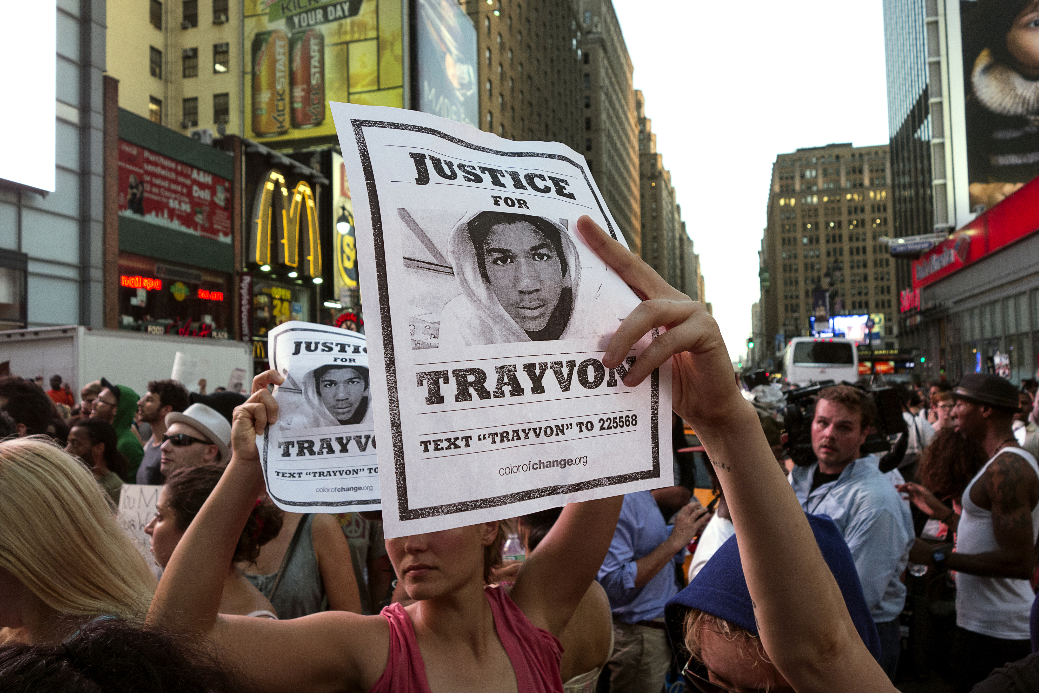 USA - Protest Against Zimmerman Trial Verdict in New York