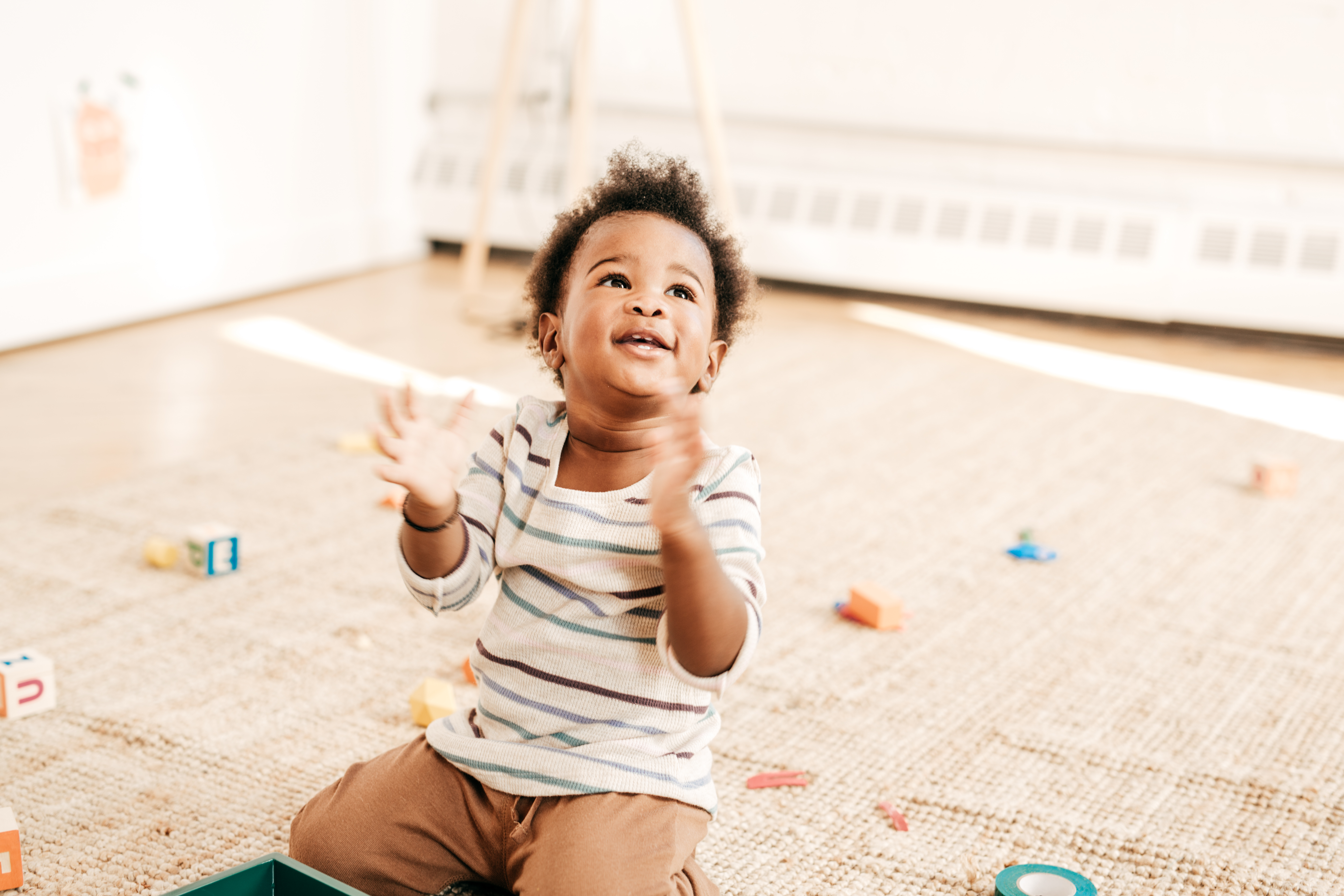 Playful toddler
