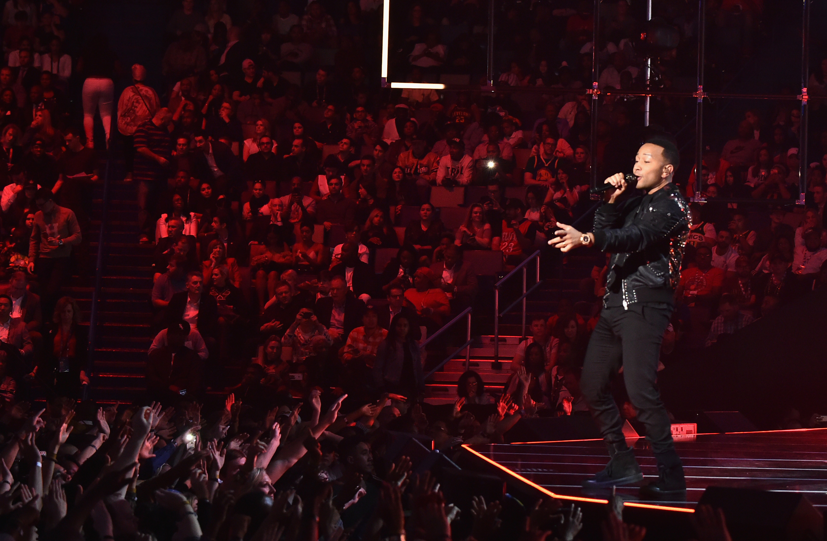 Celebrities Attend The 66th NBA All-Star Game