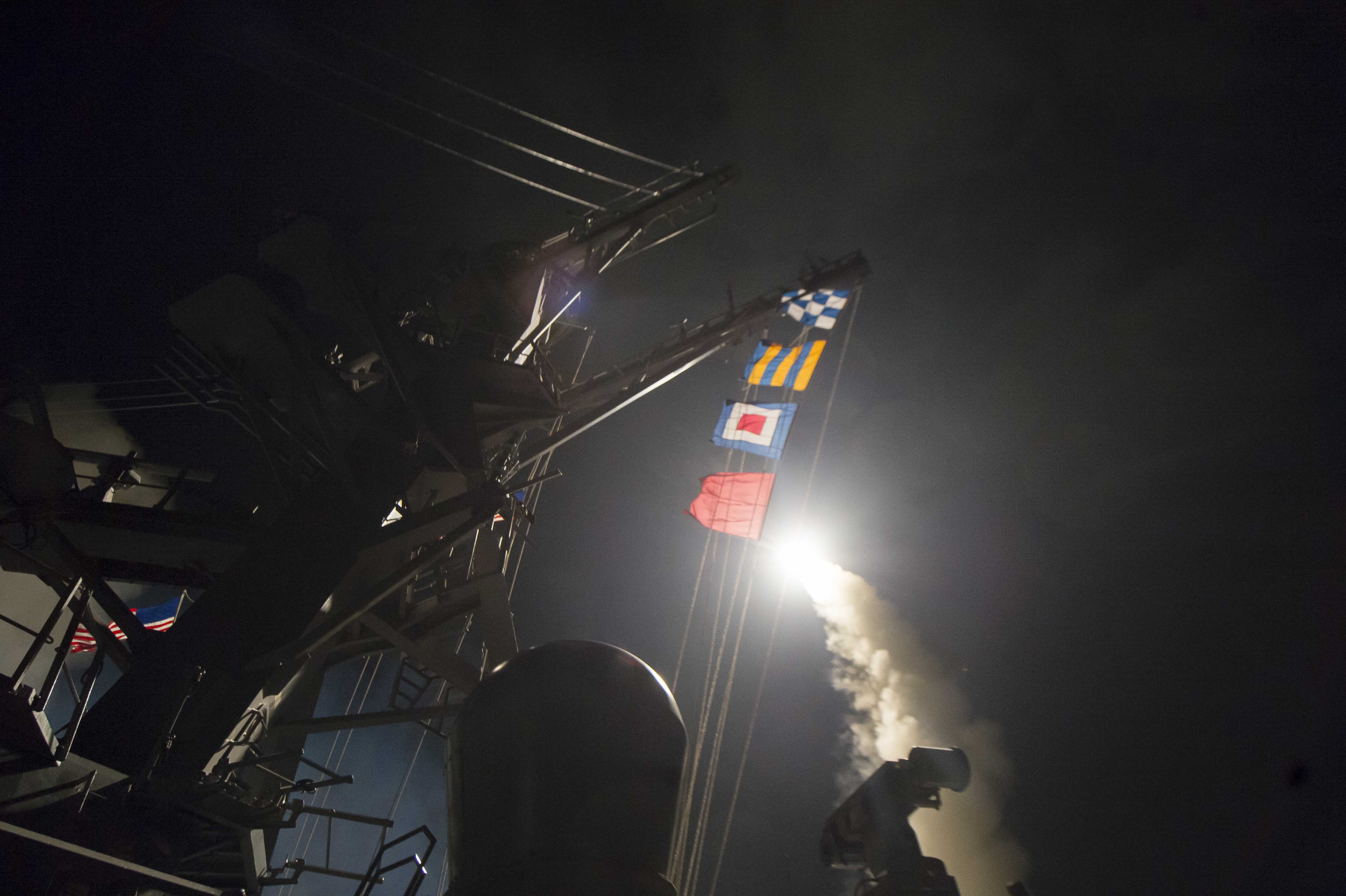 US strikes Syria after chemical attack