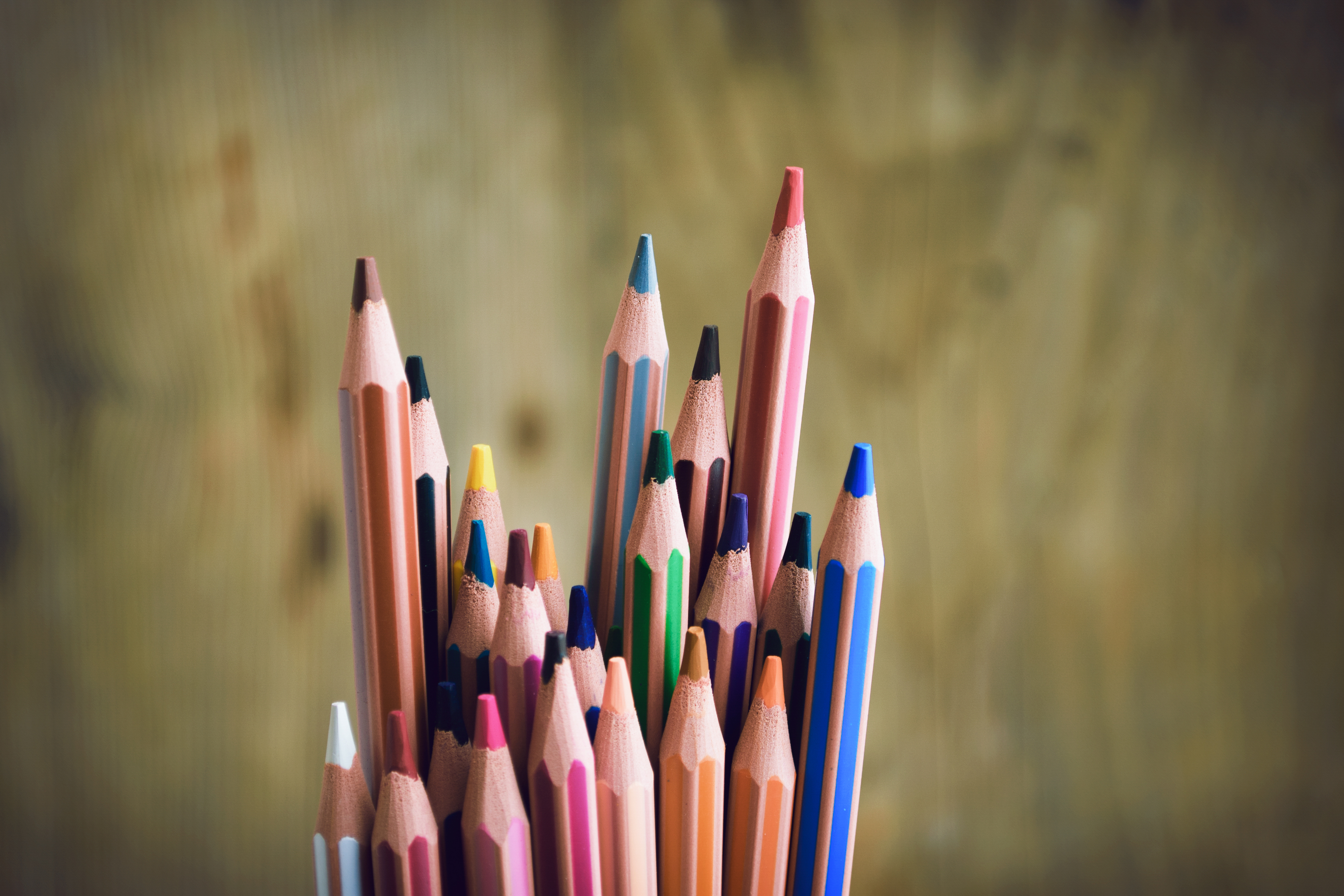 Coloured pencils