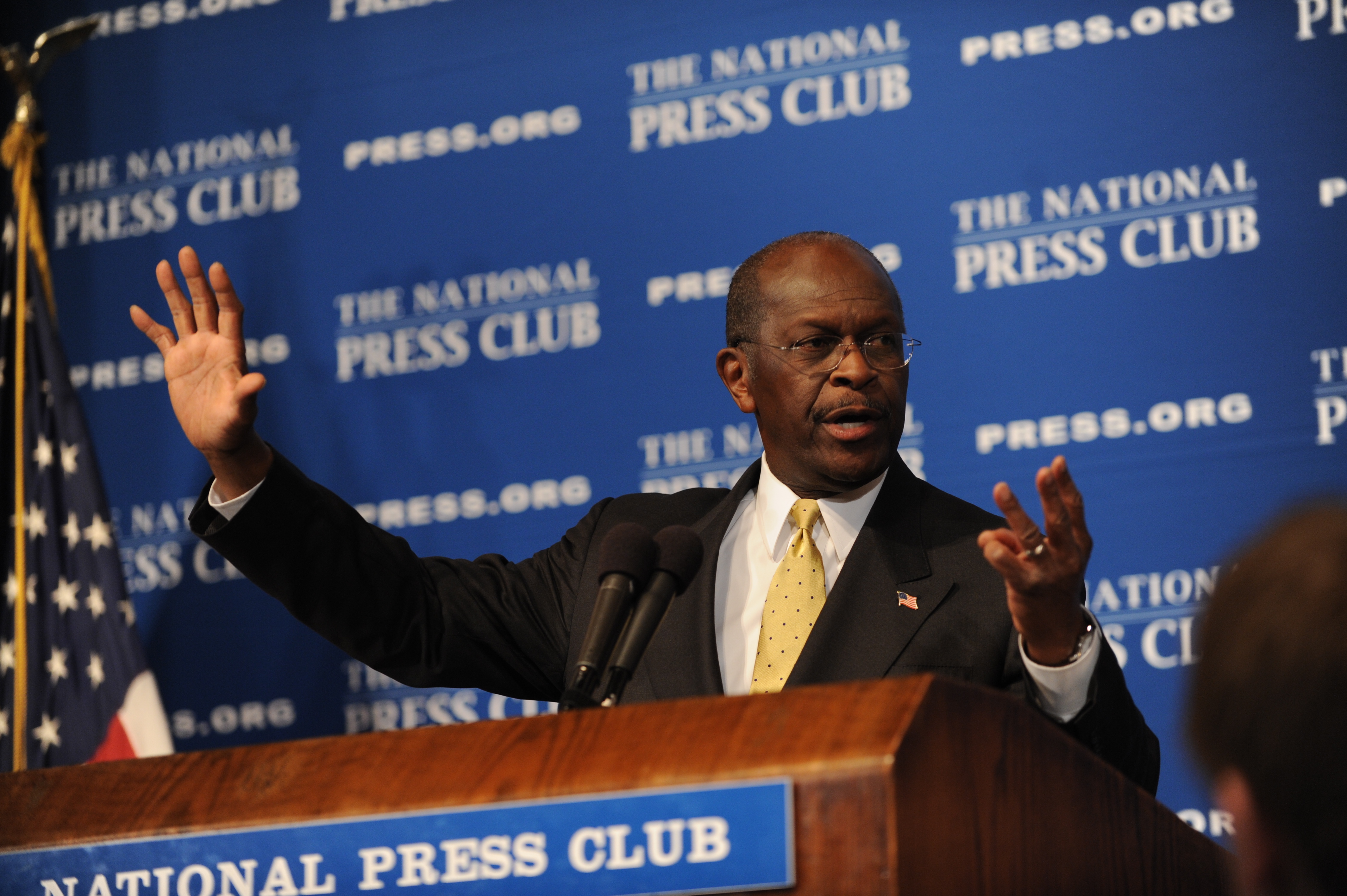 USA - 2012 Election - Herman Cain at the National Press Club