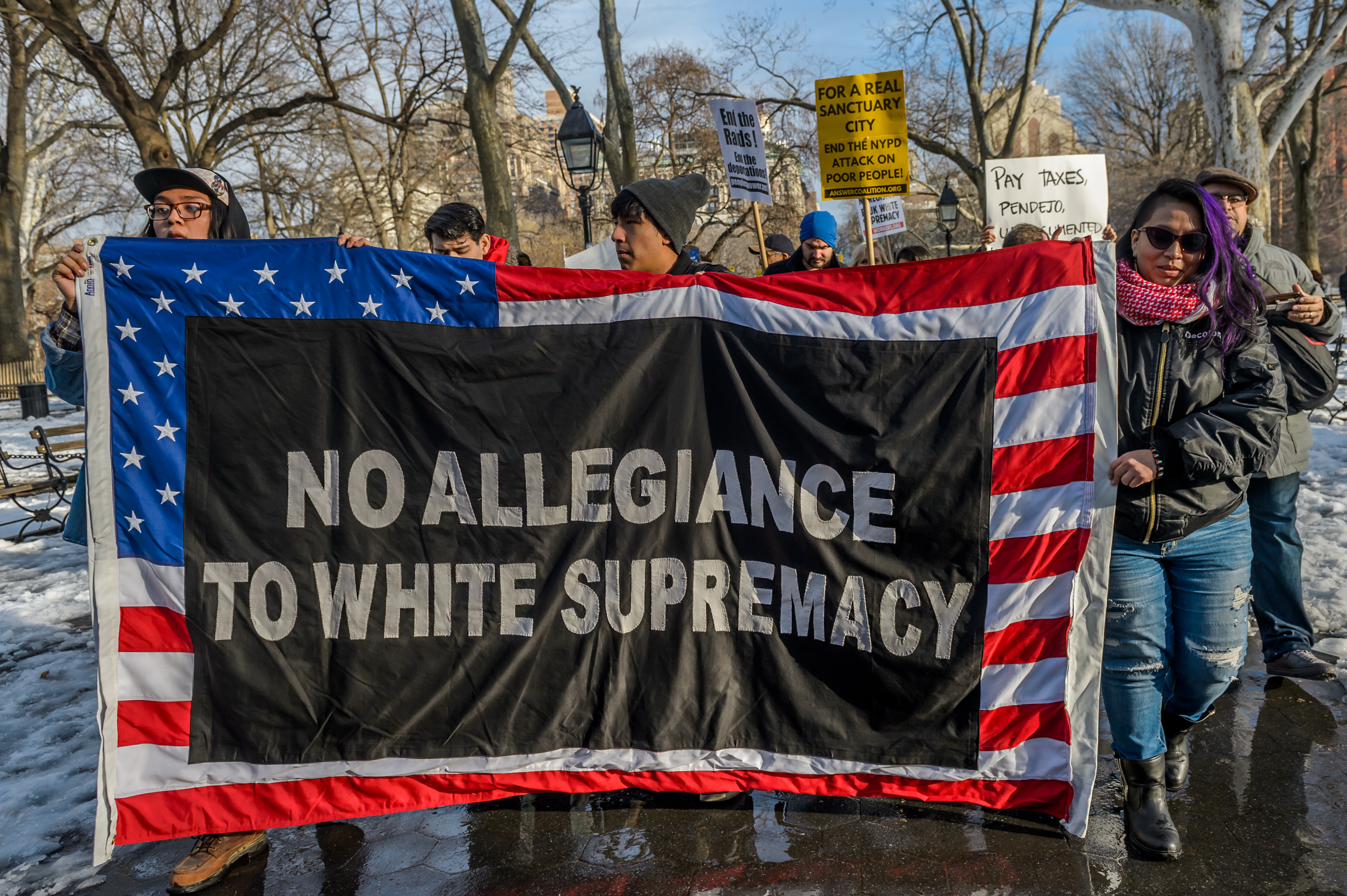 A large immigrant-led coalition held a rally at Washington...