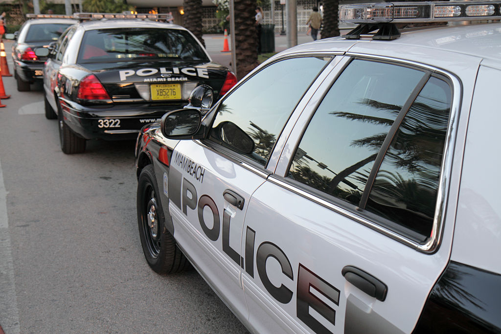 Police cars.