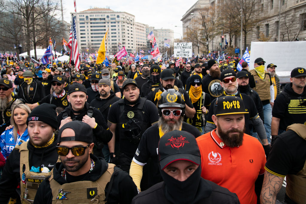 Demonstrators Participate In "Million MAGA March"