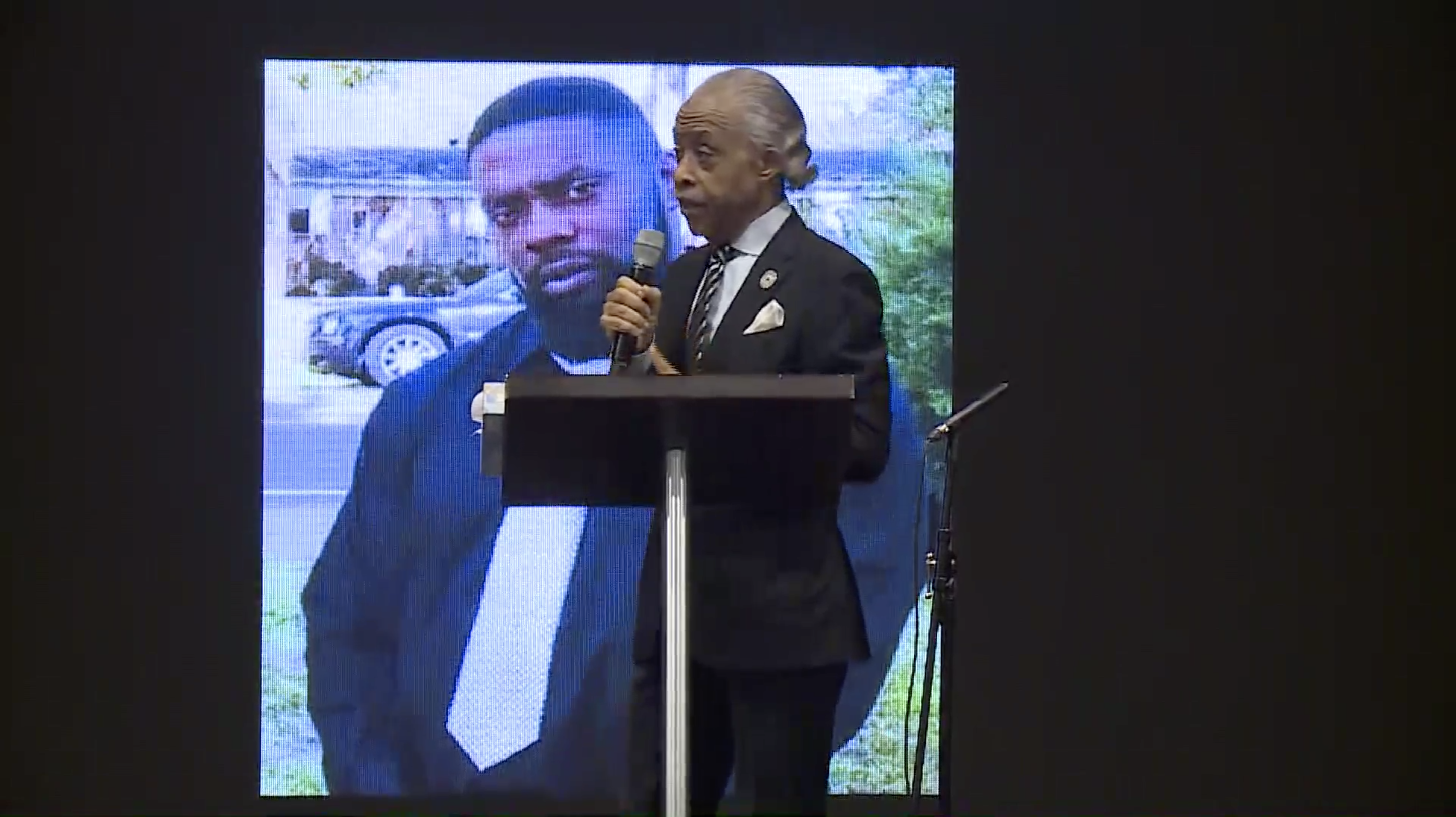 Al Sharpton at Andrew Brown Jr.'s funeral
