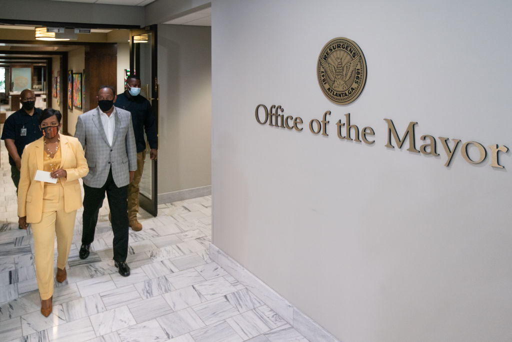 Atlanta Mayor Keisha Lance Bottoms Holds News Conference Announcing She Won't Seek Reelection