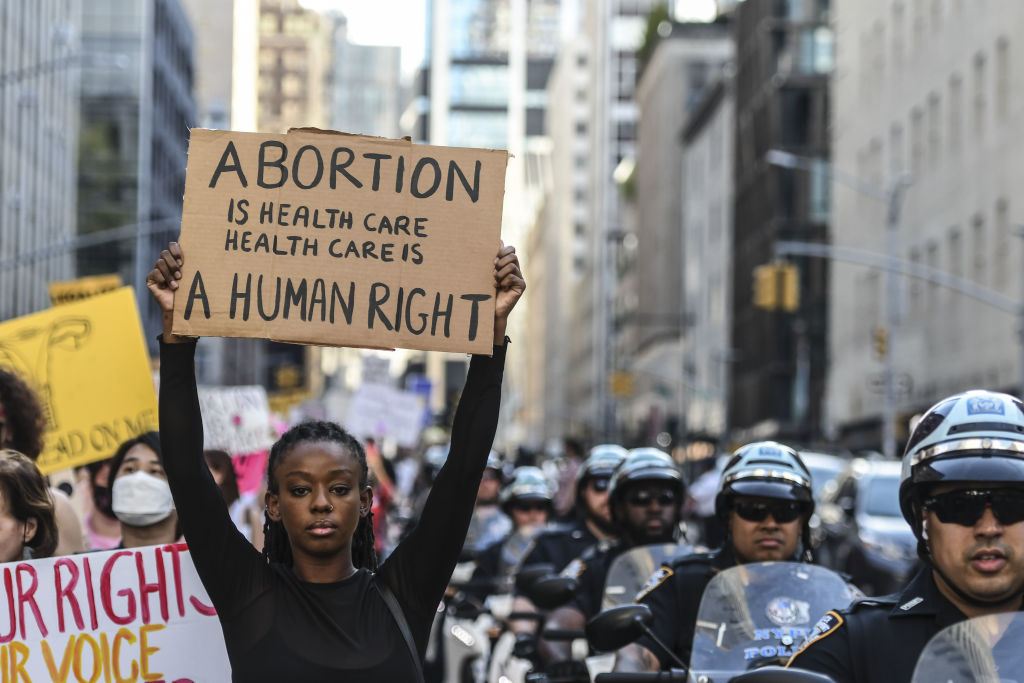 Demonstrators Attend Women's March To Defend Reproductive Rights